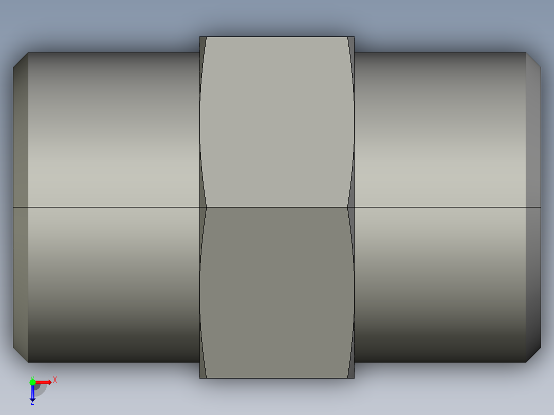 卡套式工业通用硬管接头EO Union G12SCFX俯视图