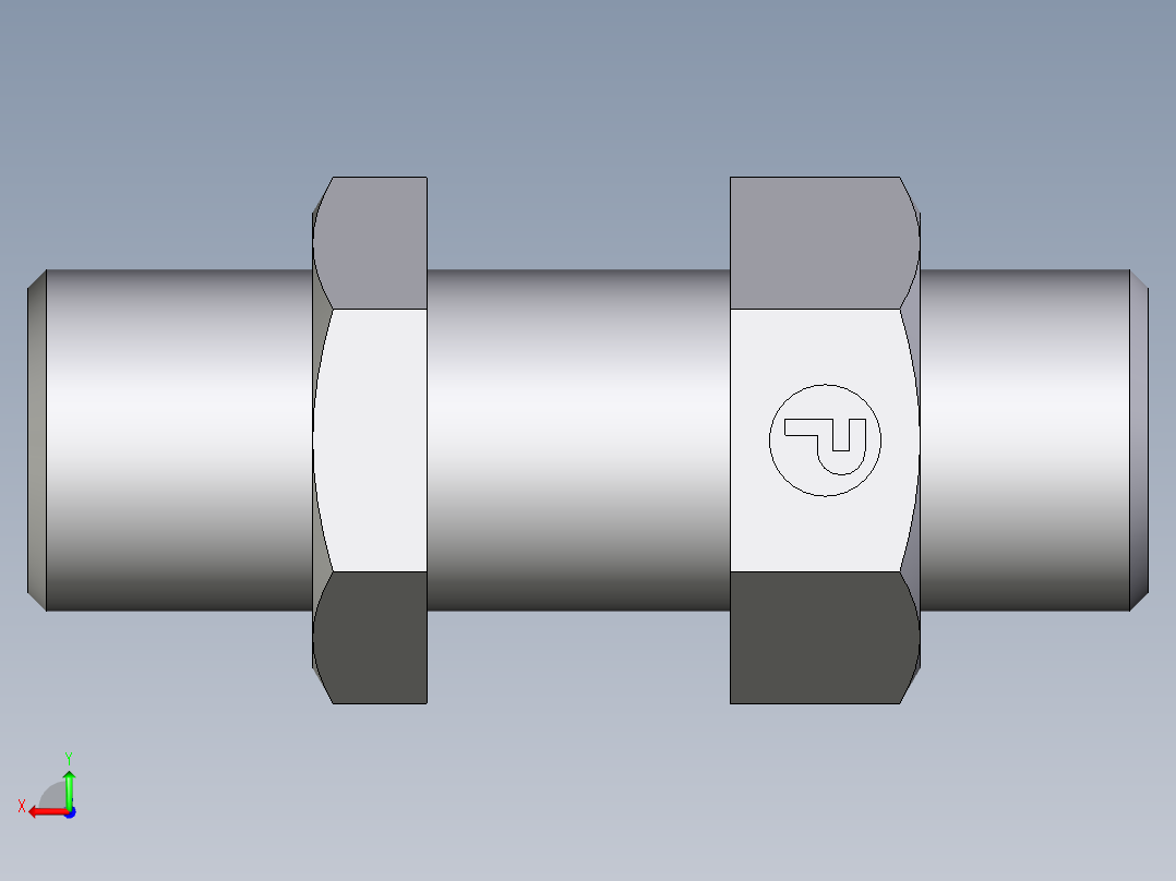 卡套式工业通用硬管接头EO_Bulkhead_union_SV10SOMDCF后视图