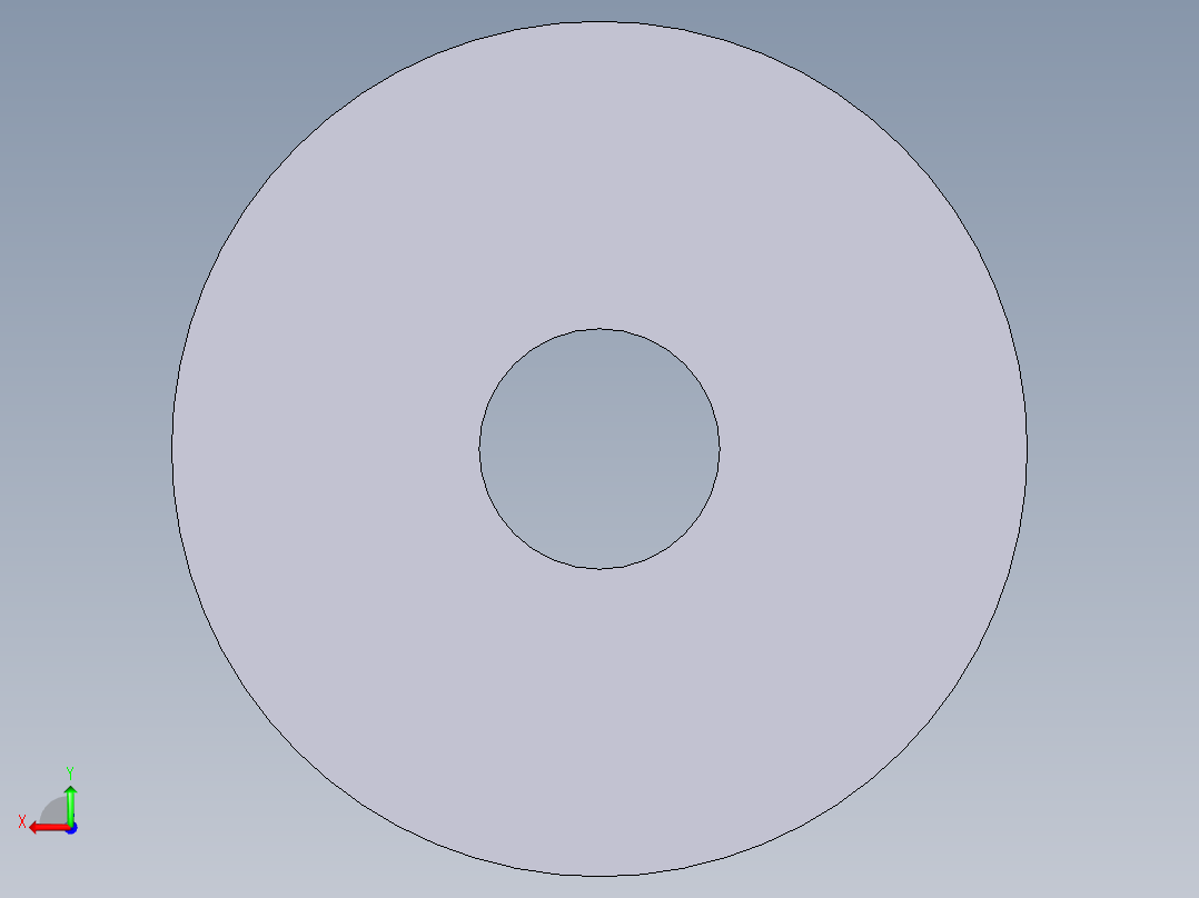 軸端華司2227-3D多系列多零件图纸模型后视图