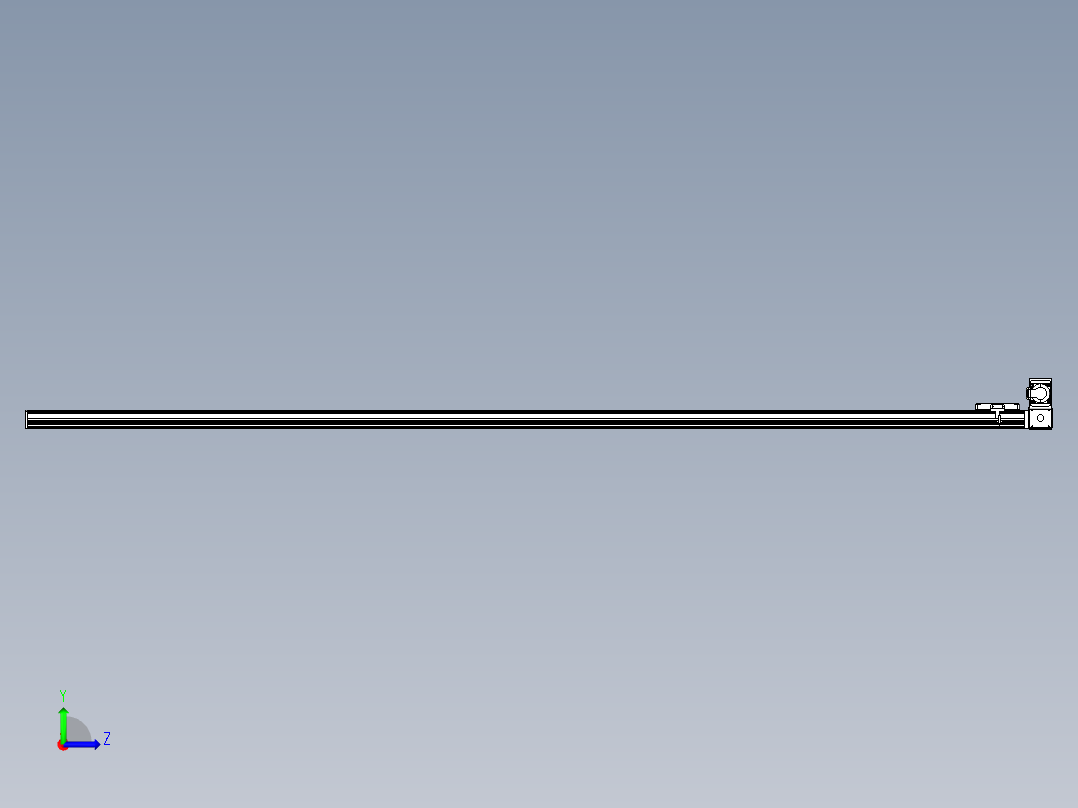 同步带全封闭直线模组TPA-HCB-105D-90-L2750-RU-C-P20-N3左视图