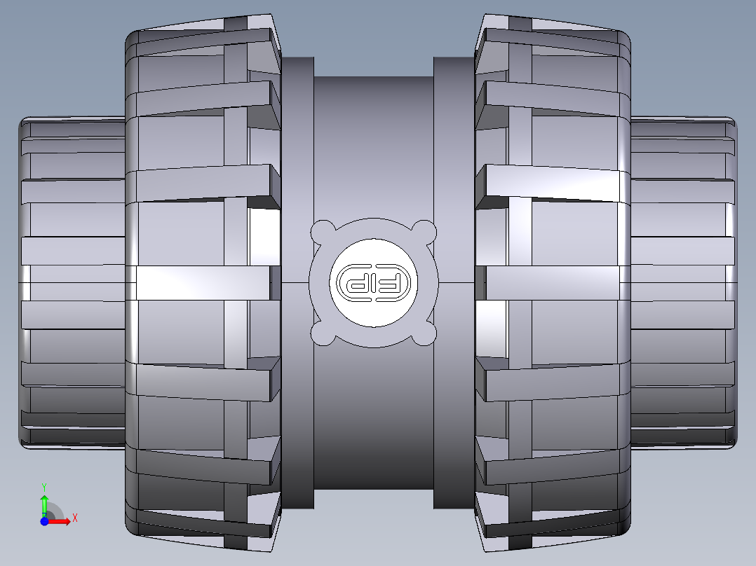 15SSEGV 女性结束EasyFit弹簧止回阀，JIS螺纹前视图