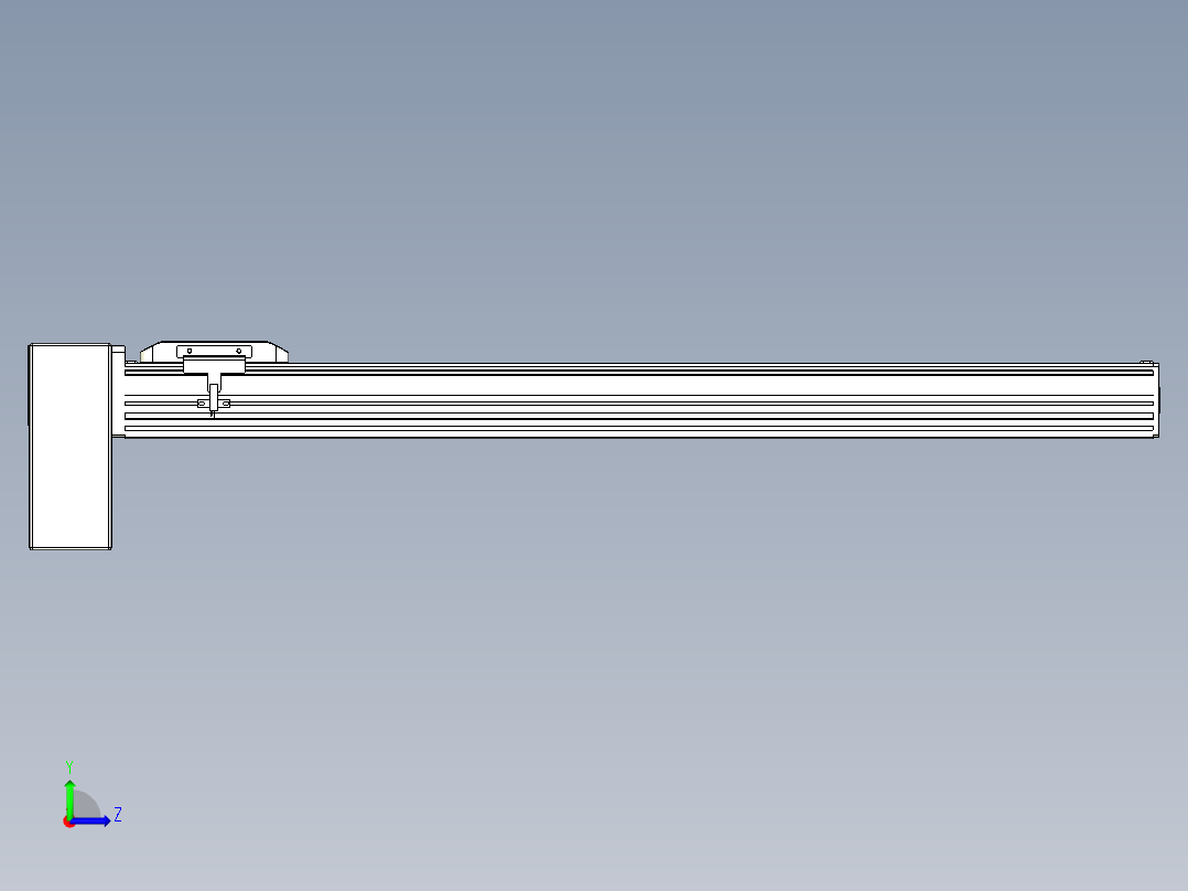 同步带全封闭直线模组TPA-HCB-85D-90-L650-RP-C-P20-N3左视图