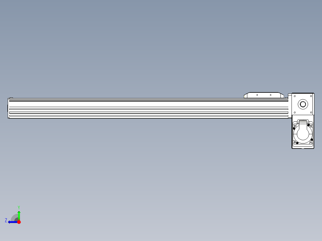 同步带全封闭直线模组TPA-HCB-85D-90-L650-RP-C-P20-N3右视图