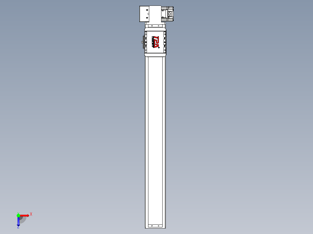 同步带全封闭直线模组TPA-HCB-85D-90-L650-RP-C-P20-N3俯视图