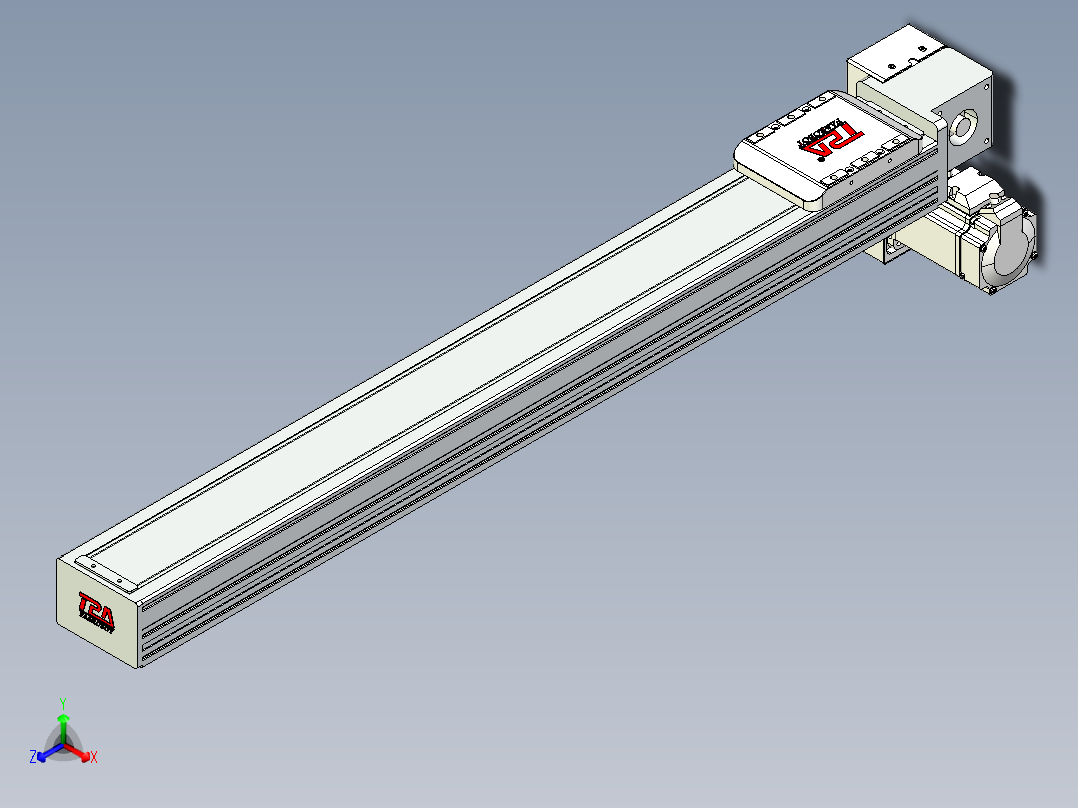 同步带全封闭直线模组TPA-HCB-85D-90-L650-RP-C-P20-N3正等轴测图