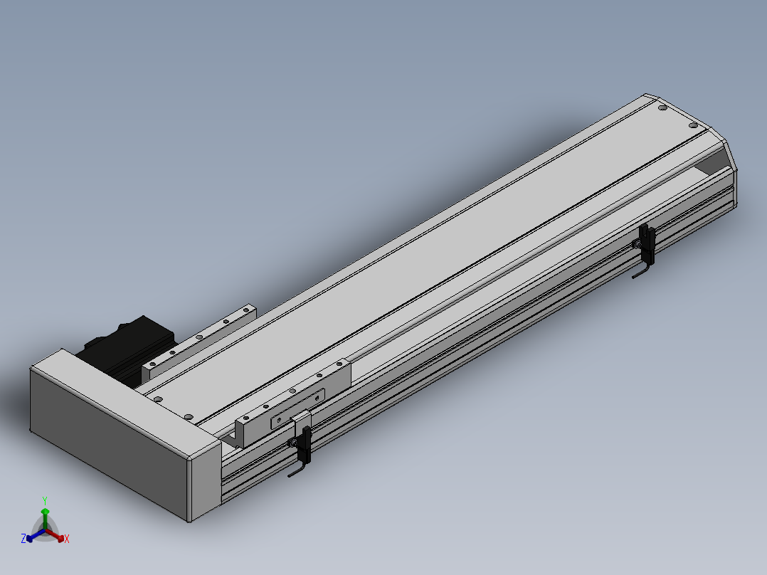 精密模组MY140-T10-450L-BR-P40B-C4-C正等轴测图