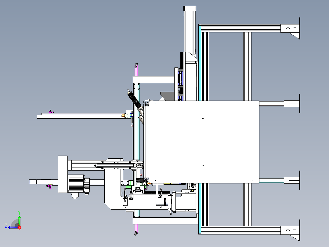 阀杆自动搬运压装焊接设备sw12可编辑右视图
