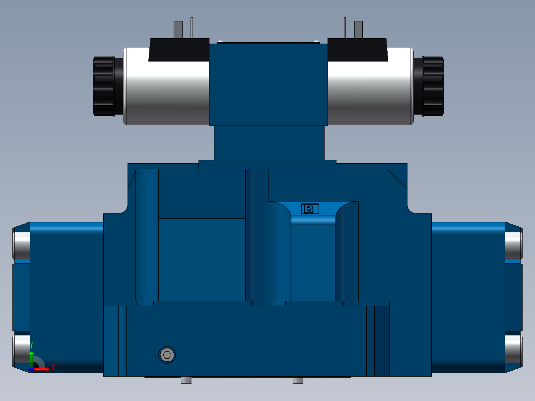 力士乐液压阀-H-4WEH_25前视图