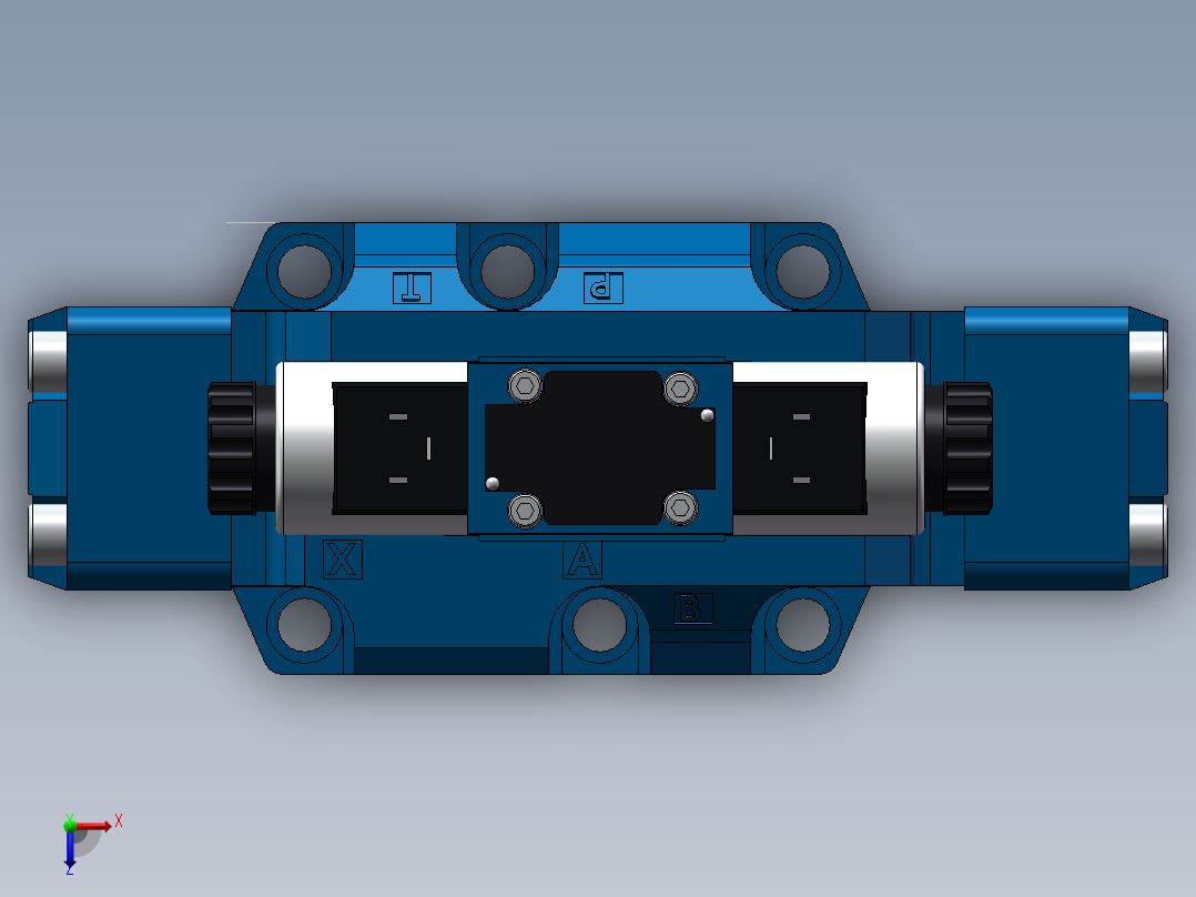 力士乐液压阀-H-4WEH_25俯视图