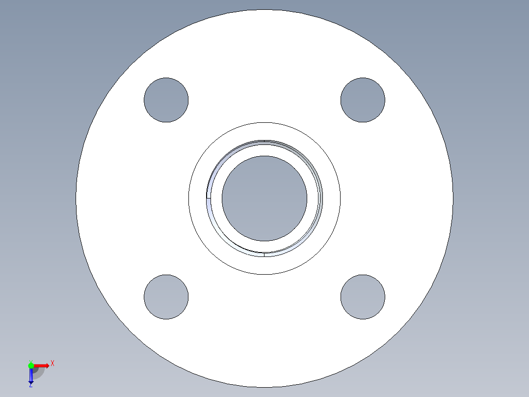 聚氯乙烯配件27-Sch80_Flange Vanstone_FPT_855-010_1in俯视图