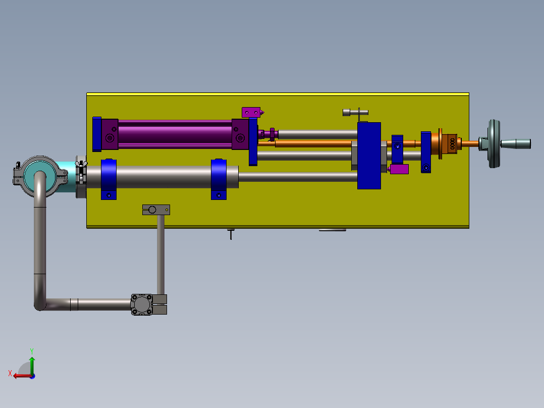 B22-小型卧式灌装机后视图