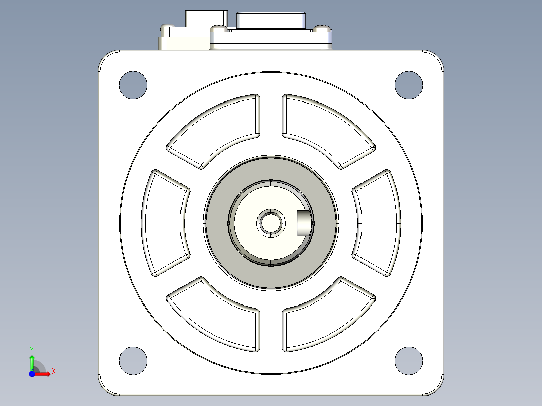 电机MS6S-80TH30B3-20P7.IGS前视图