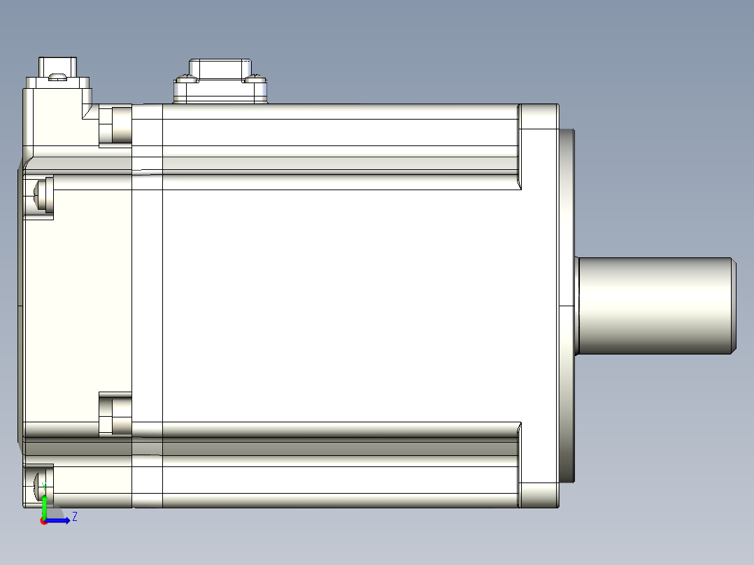 电机MS6S-80TH30B3-20P7.IGS左视图