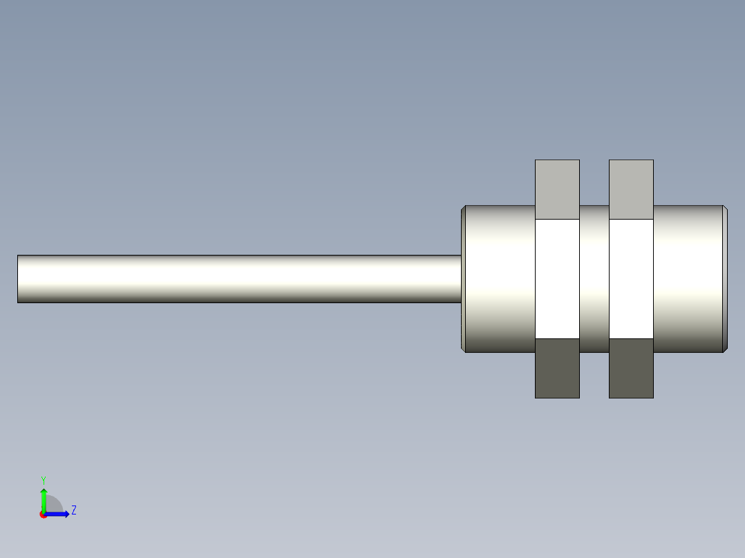 基恩士EX-110(V)_kc图纸模型左视图
