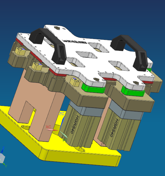 IPAD外壳铣侧孔治具模型