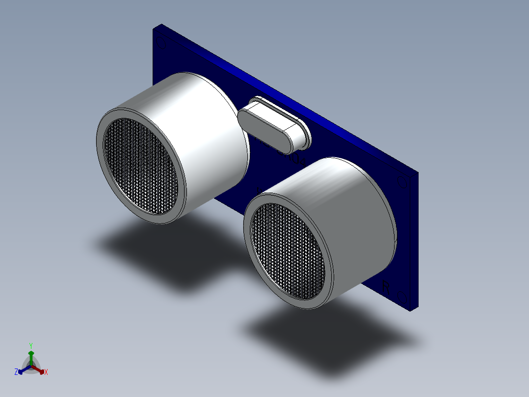 视觉传感器正等轴测图
