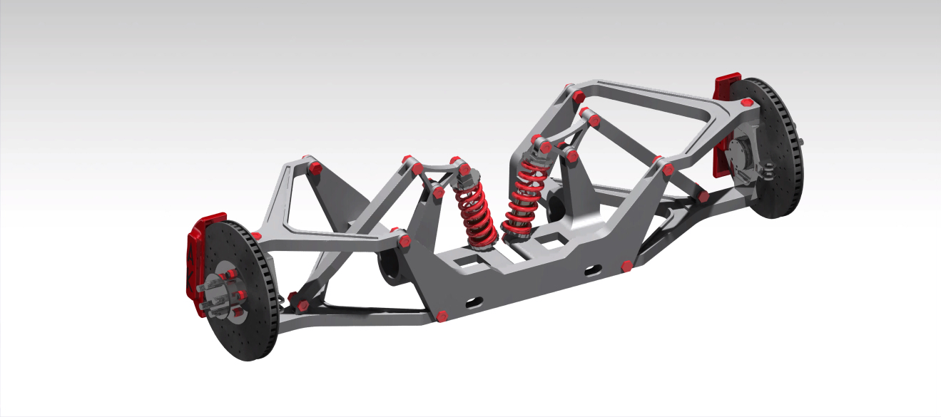 推杆悬架系统_双叉骨悬架