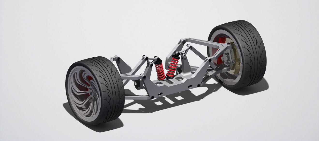 推杆悬架系统_双叉骨悬架