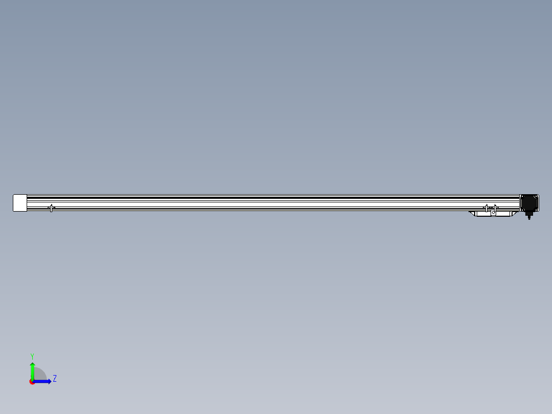 Toyo东佑达直线模组-M65M-X78-1600-L-M40-C4左视图