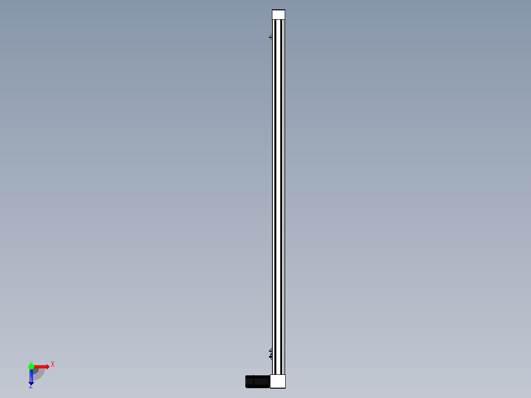 Toyo东佑达直线模组-M65M-X78-1600-L-M40-C4俯视图