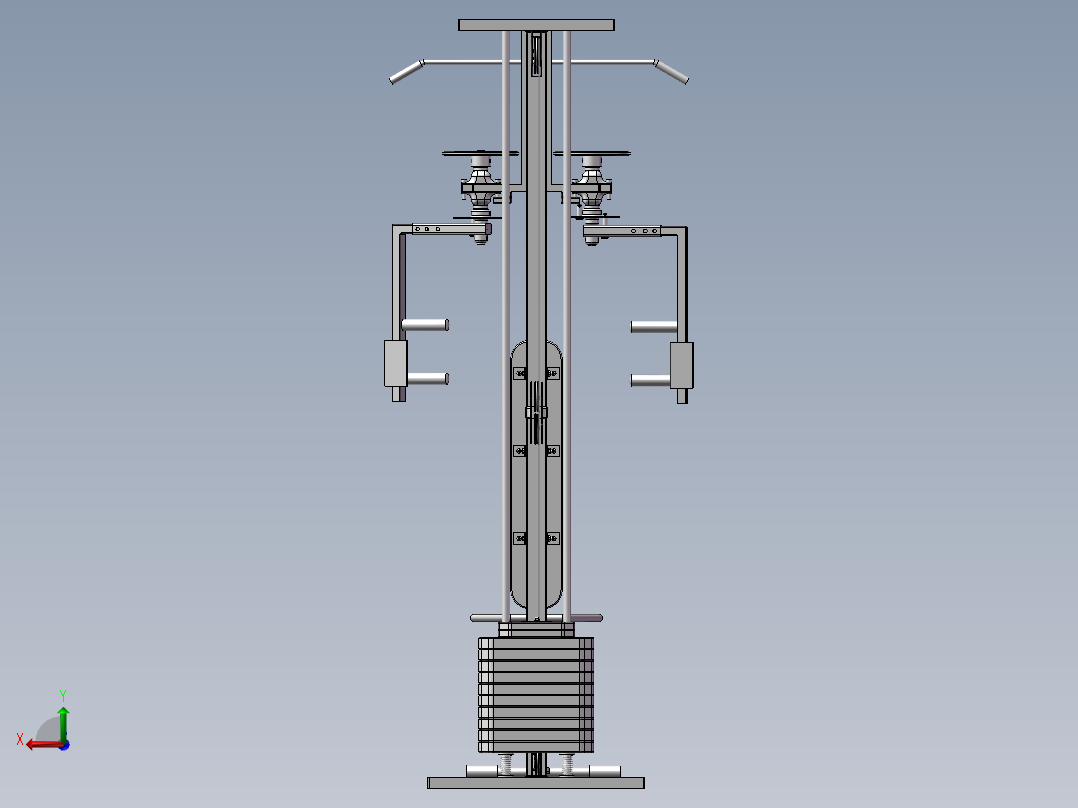 多功能运动设备后视图