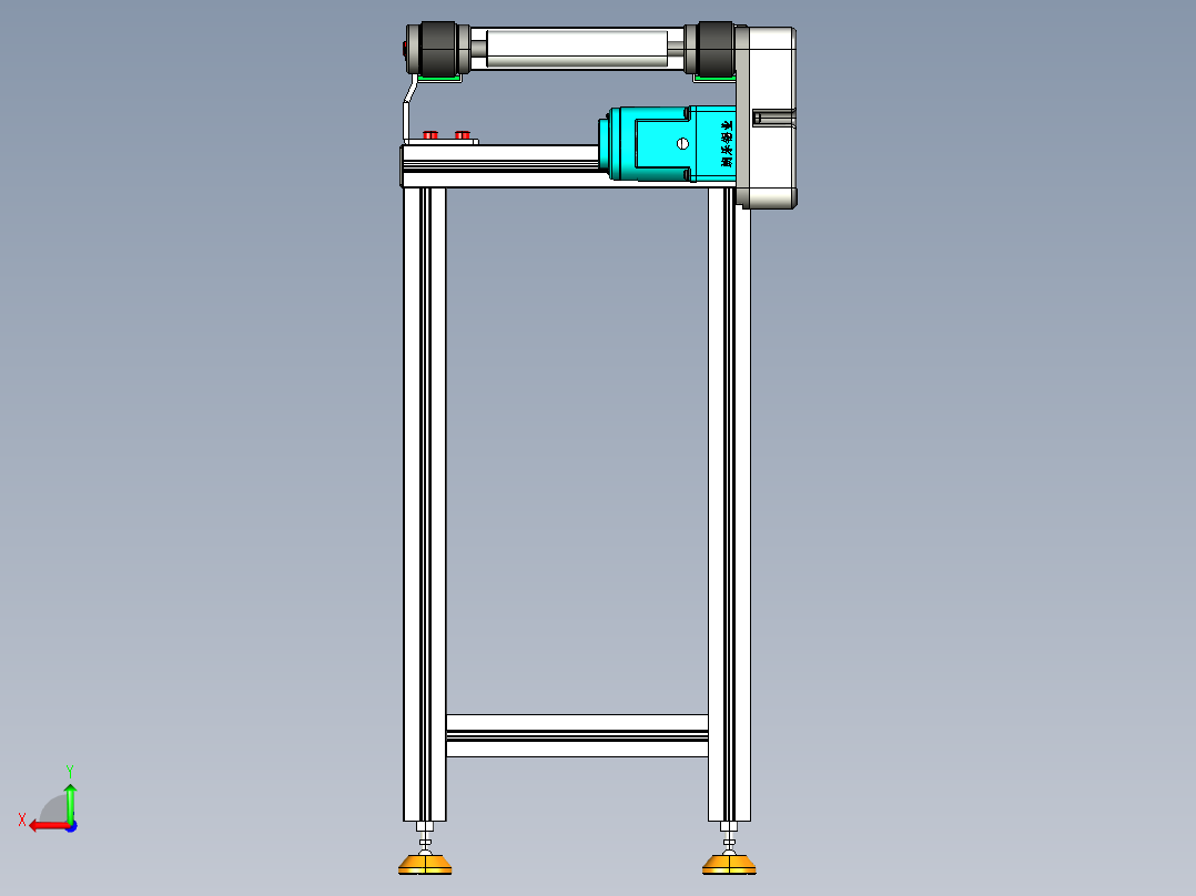 LE-XC4040-齿形同步线左边驱动后视图