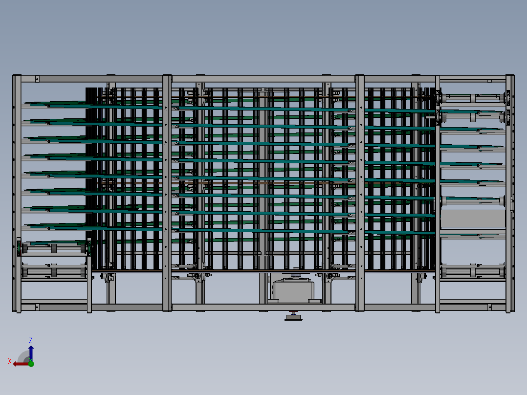 食品冷却烘培输送冷却螺旋塔1444054==115后视图