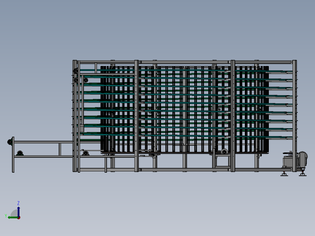 食品冷却烘培输送冷却螺旋塔1444054==115左视图