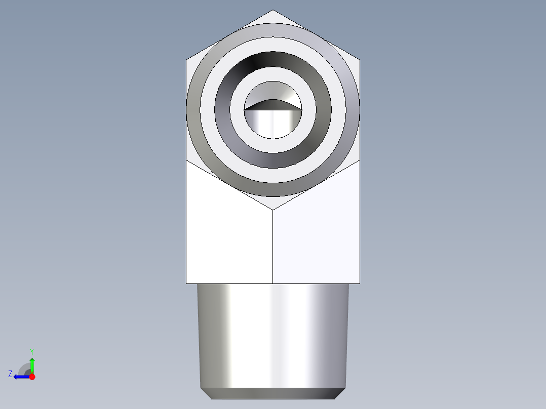 卡套式工业通用硬管接头EO_Male_stud_elbow_WE06LM71X右视图