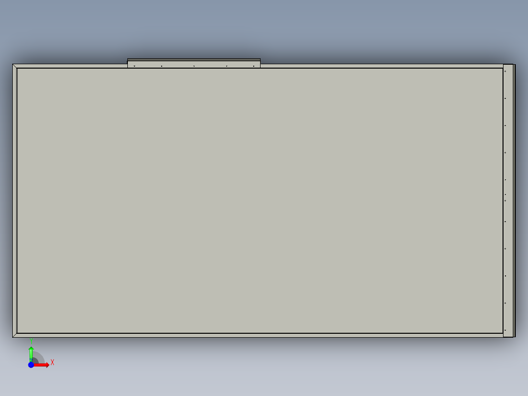 东风特汽车厢前视图