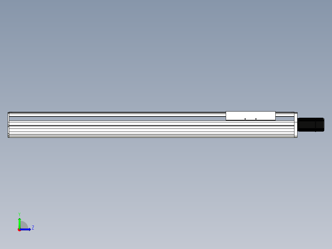 Toyo东佑达直线模组-ETH22-950-BC-400W左视图