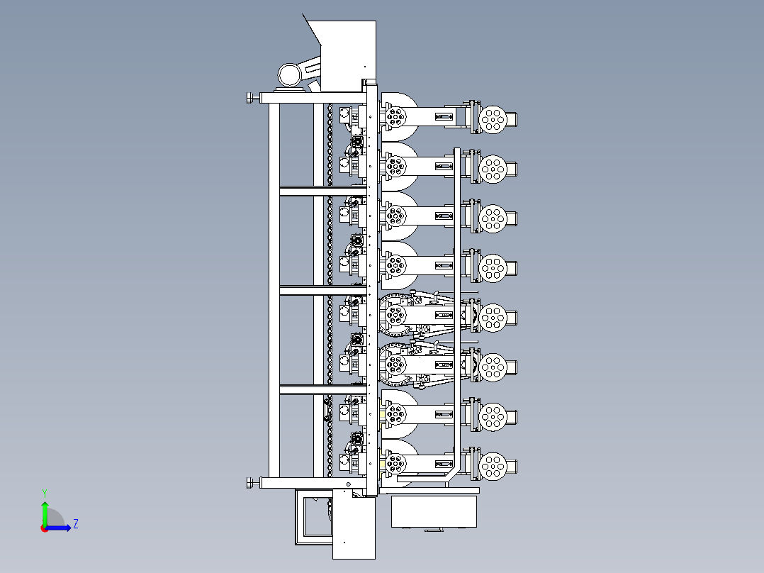抛光机 表面处理左视图