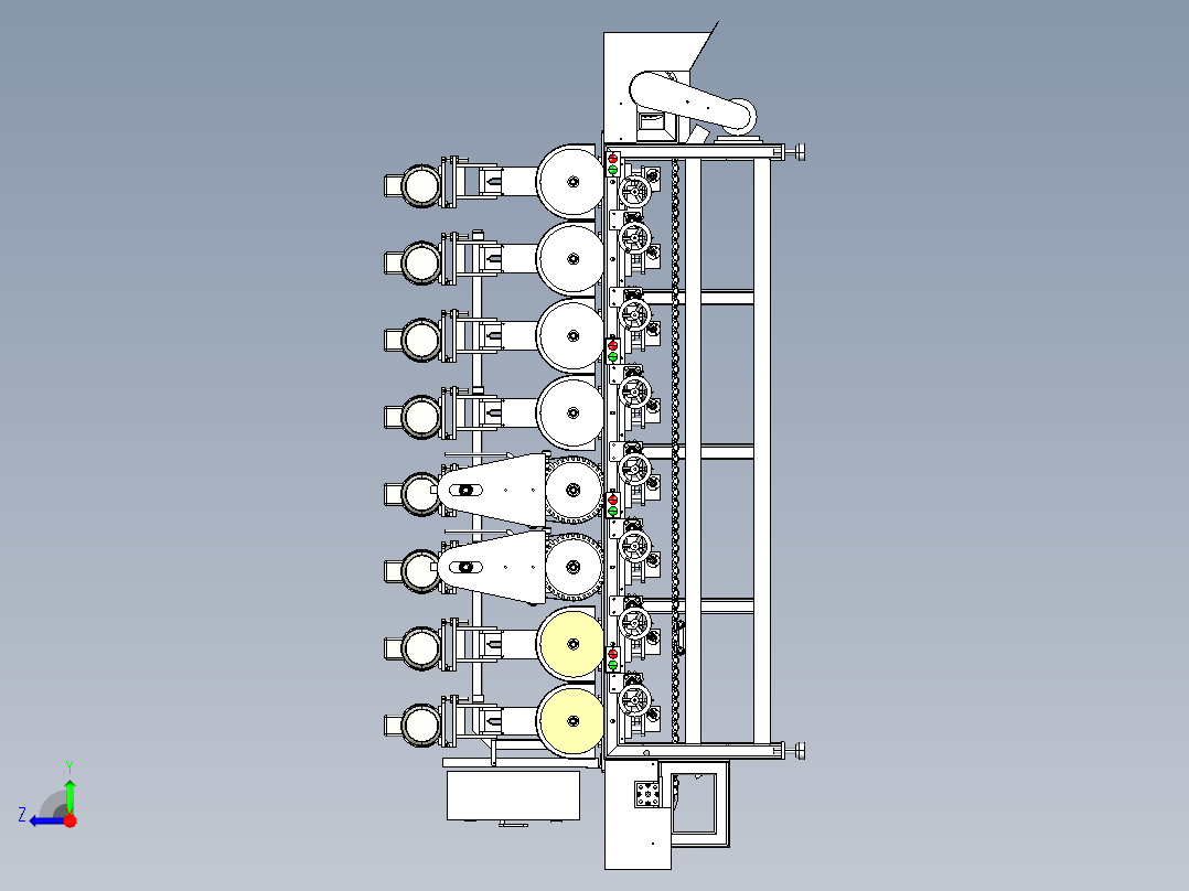 抛光机 表面处理右视图