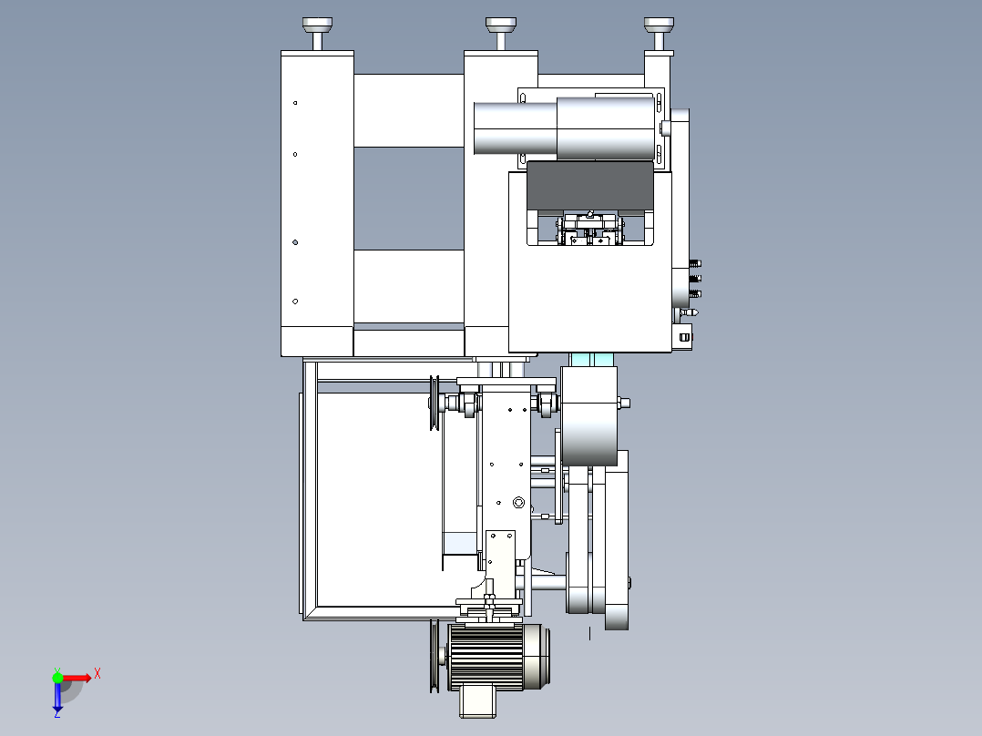 抛光机 表面处理俯视图