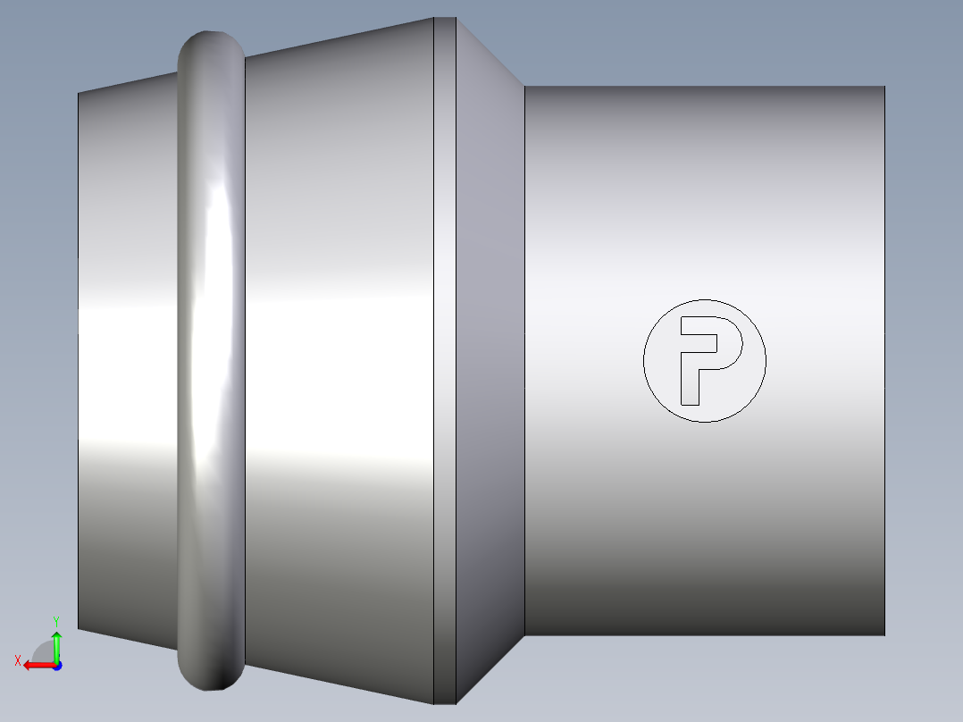 卡套式工业通用硬管接头EO_Blanking_plug_for_cones_VKA16CF后视图
