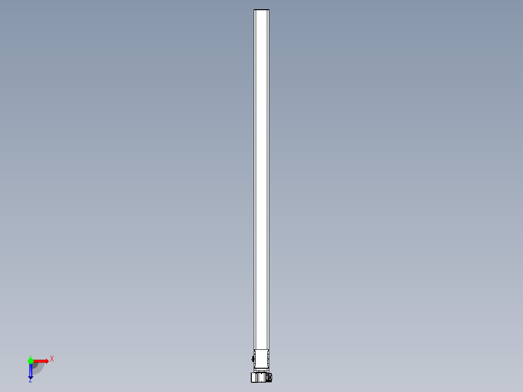 同步带全封闭直线模组TPA-HCB-105D-90-L2250-LP-C-P20-N3俯视图