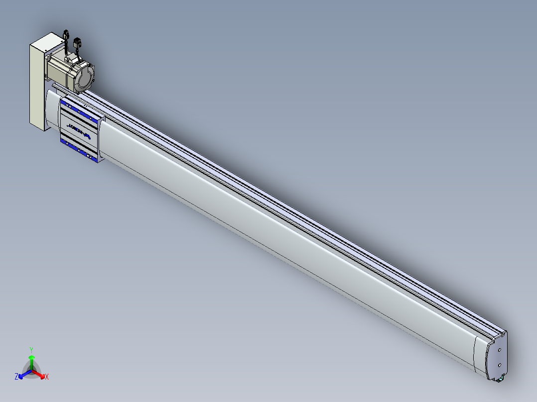 VF丝杆传动-一般环境VF14-Lxx-C-S1400-BR-ZP75-C3正等轴测图