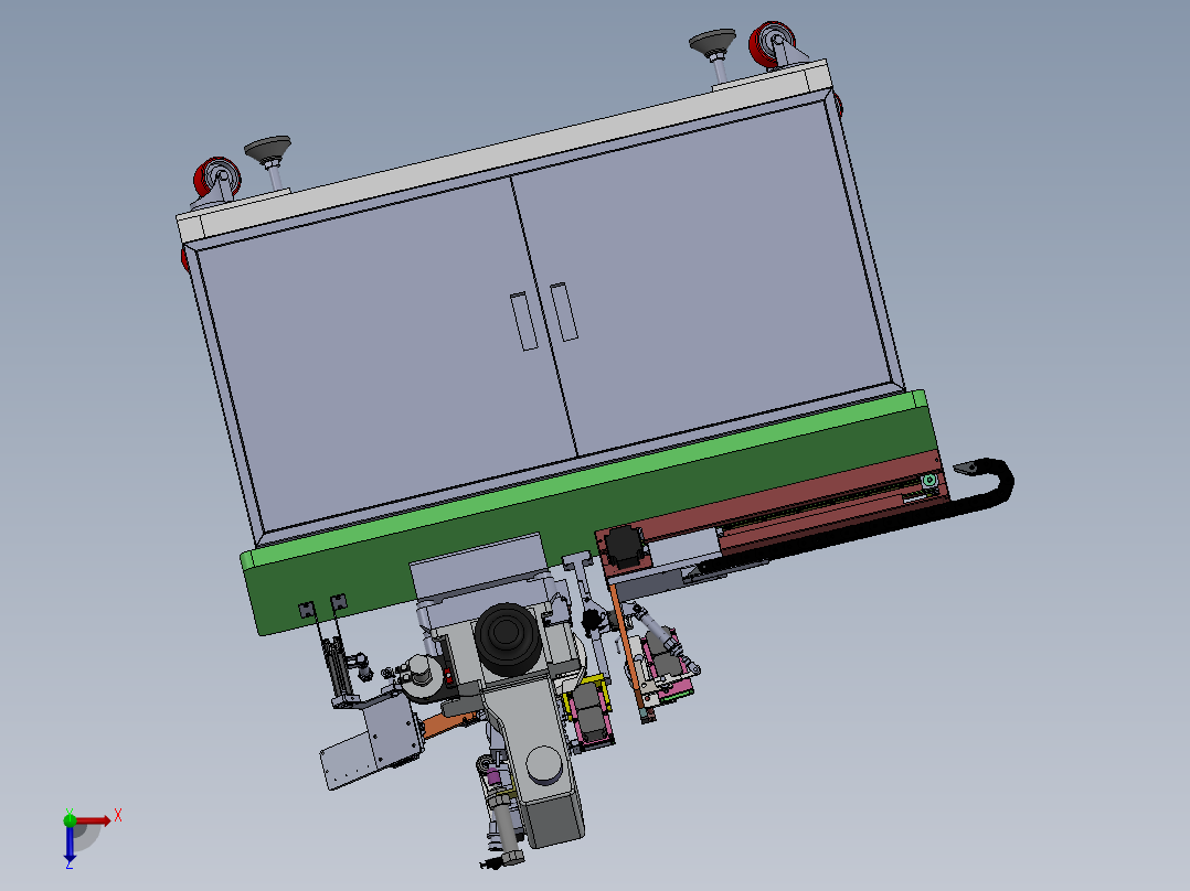 内裤松紧带绷缝机 sw18可编辑俯视图