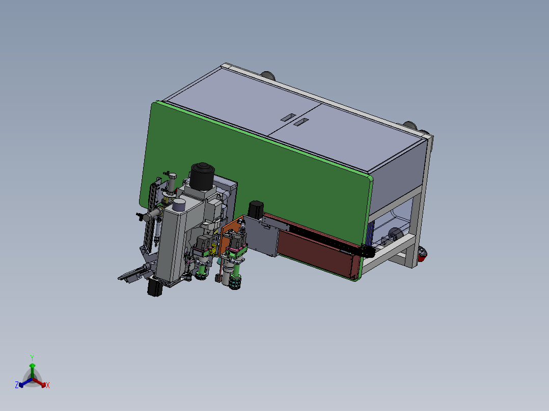 内裤松紧带绷缝机 sw18可编辑正等轴测图