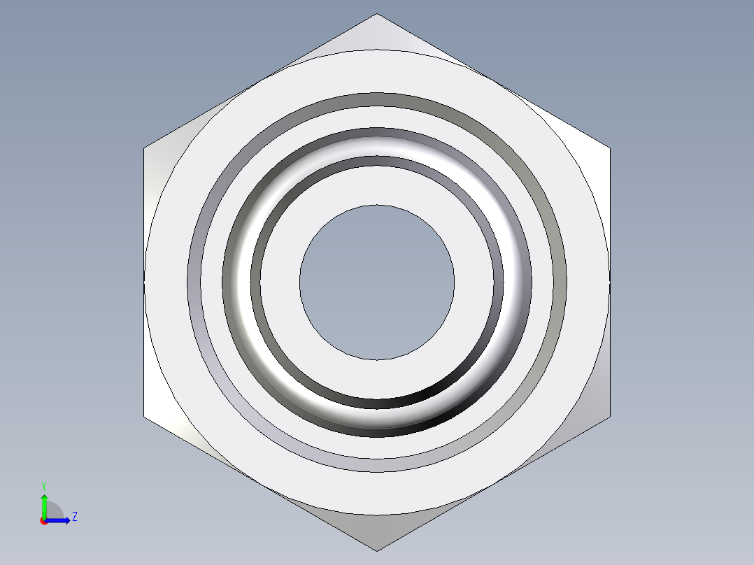 卡套式工业通用硬管接头EO_Distance_piece_adapter_DA14SOMDCF左视图