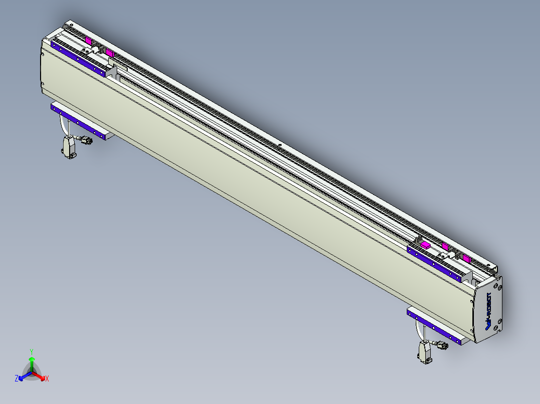 威洛博VL系列直线电机模组-2VL14S2-S850主视图