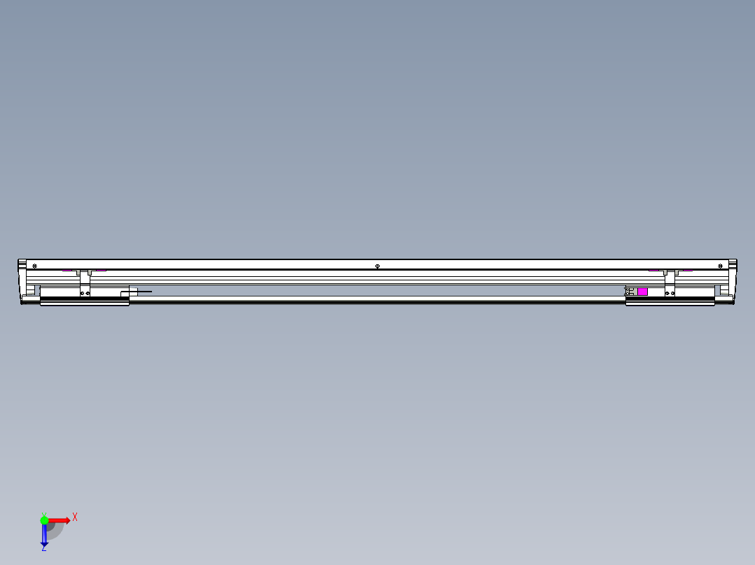 威洛博VL系列直线电机模组-2VL14S2-S850俯视图