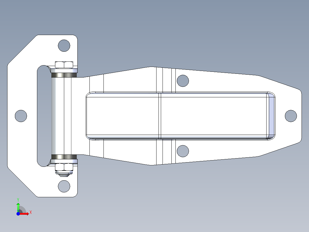 冷藏车铰链前视图