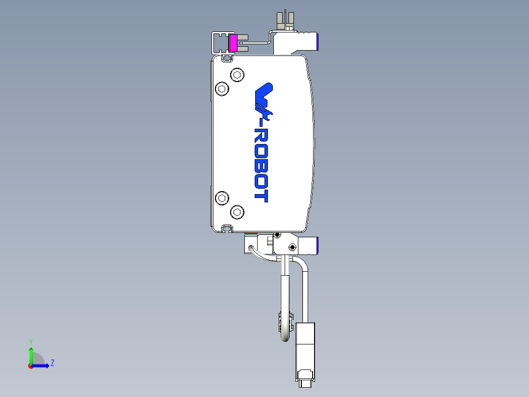 威洛博VL系列直线电机模组-2VL14S2-S200左视图