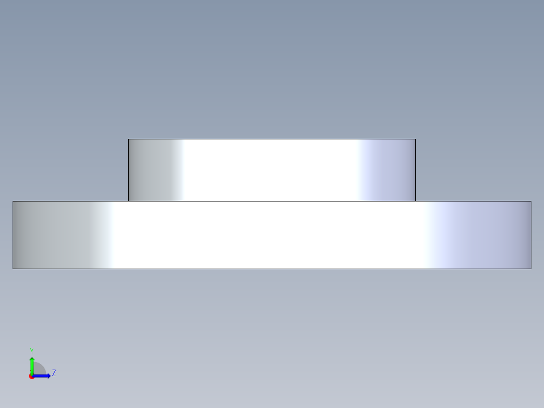 CPVC管件24-Sch80_Flange One-Piece_FPT_9852-030_3in左视图