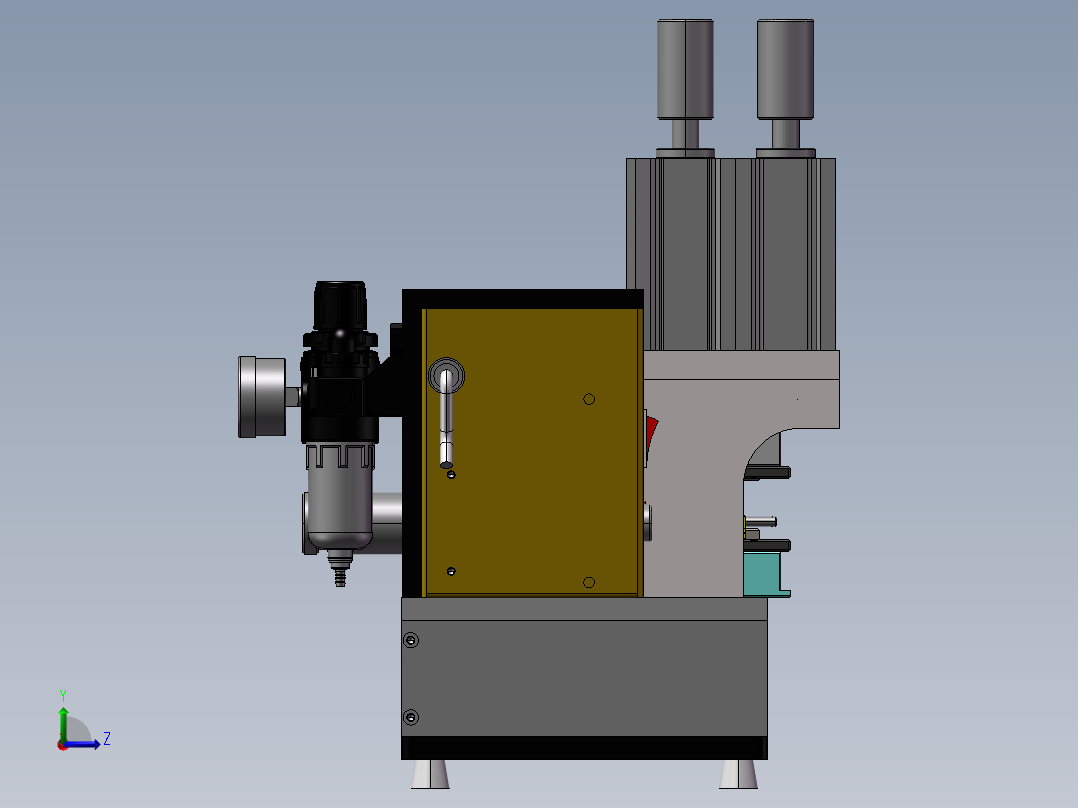 B01-4F剥皮机 导线脱皮机左视图