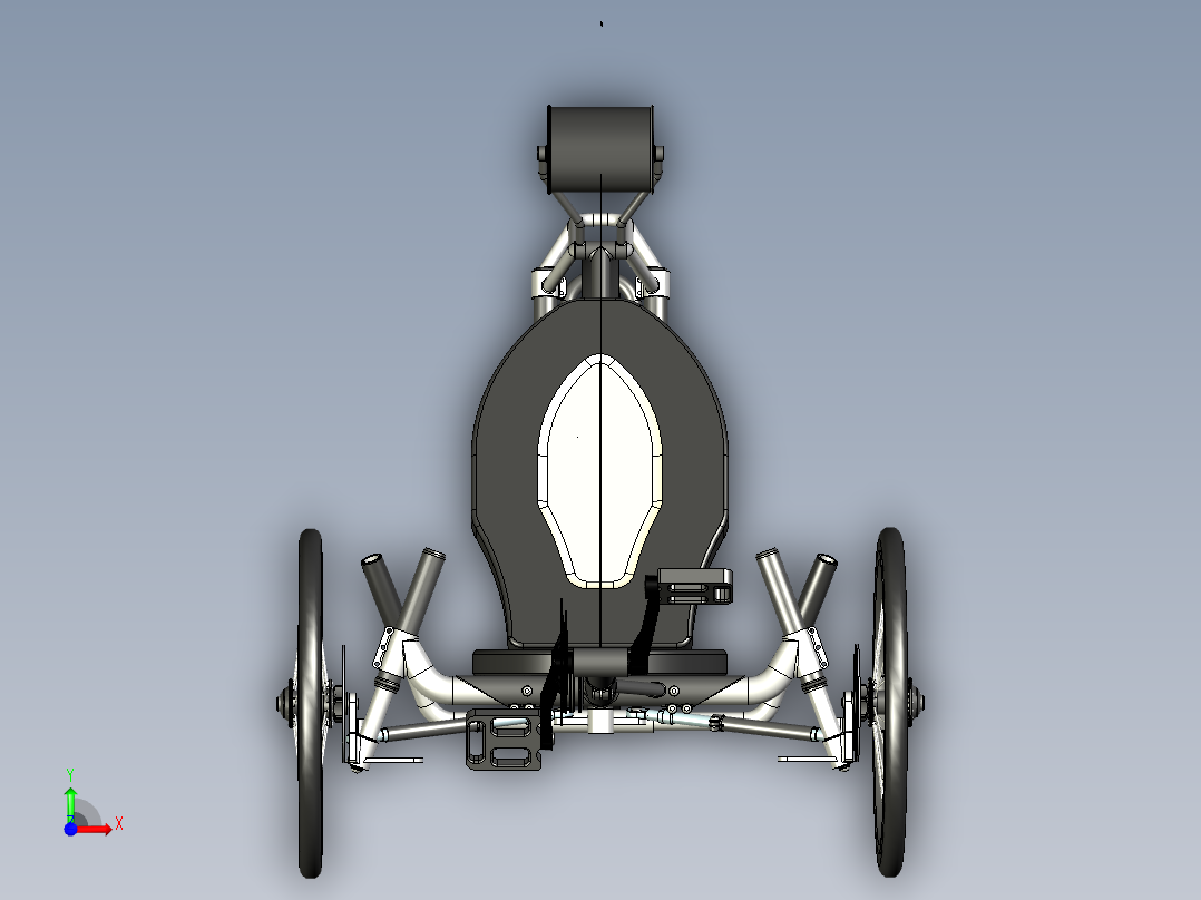 自行车三轮车--stp前视图