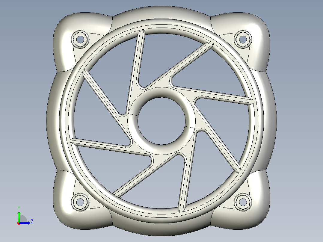 Kingroon KP3S PSU静音风扇左视图