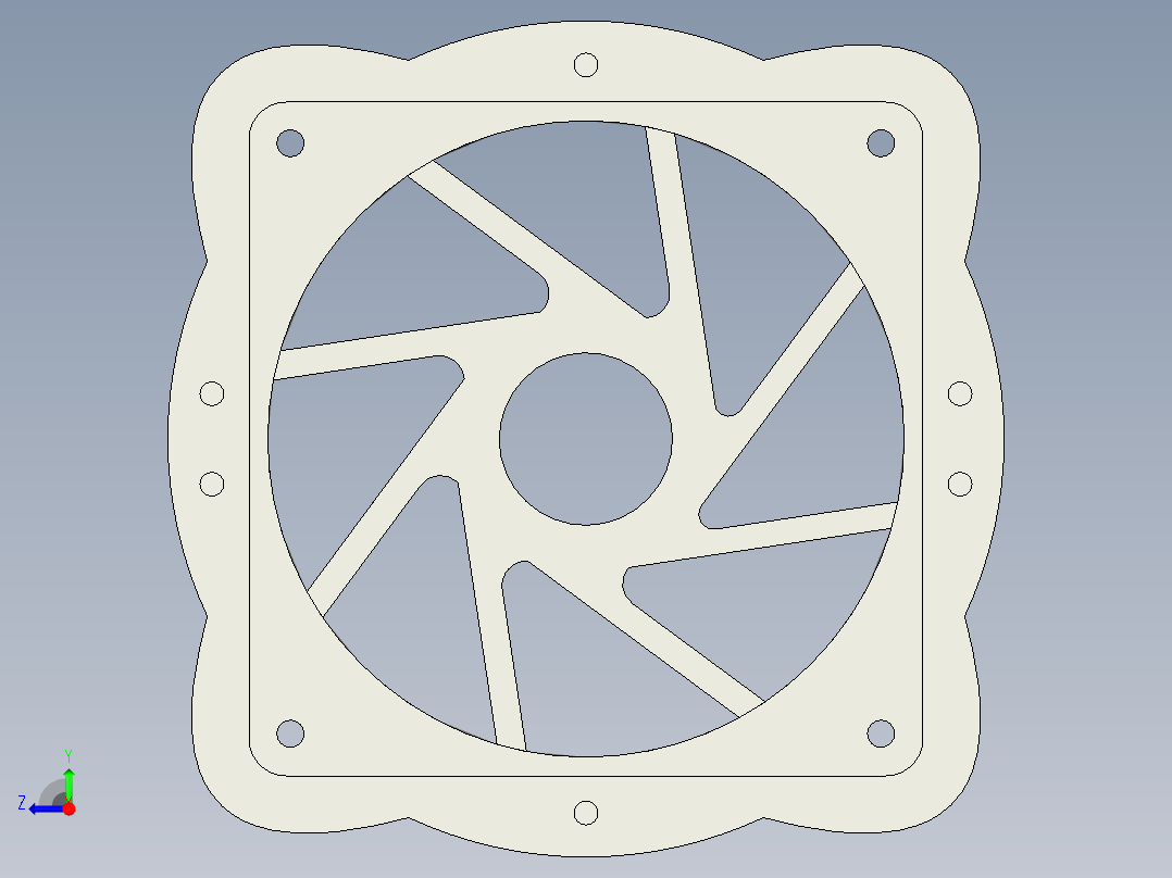 Kingroon KP3S PSU静音风扇右视图