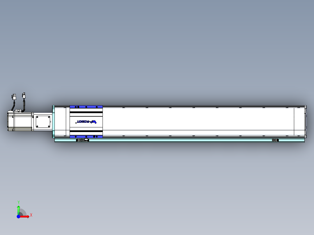 VF丝杆传动-一般环境VF14-Lxx-C-S800-BC-ZP75-C3前视图